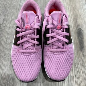 Nike Pink Kids' Sneakers with Black Accents